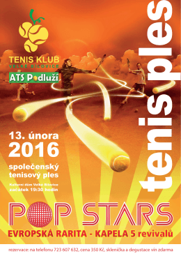 Plakát tenisového plesu naleznete zde.