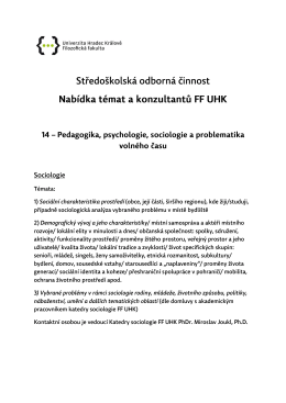 Středo&scaron;kolsk&aacute; odborn&aacute; činnost