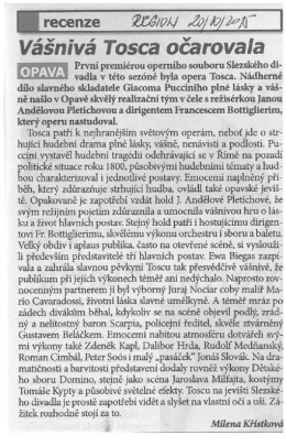 Vášnívá Tosca očarovala