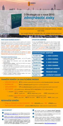 PDF pro partnery - AffilBusiness.cz