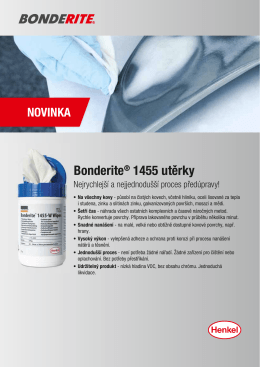 Bonderite® 1455 utěrky