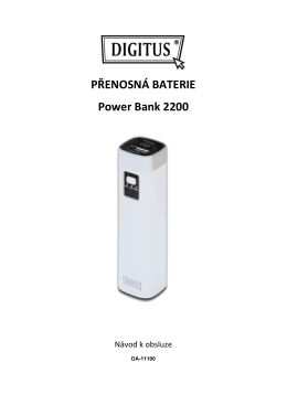 PŘENOSNÁ BATERIE Power Bank 2200