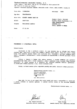 Československ&aacute; obchodni banka , a.s.