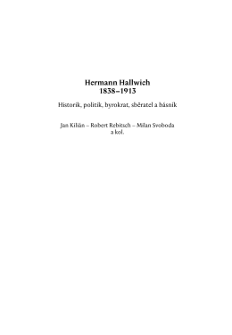 Hermann Hallwich 1838–1913