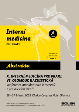 Sborník abstrakt - Interní medicína pro praxi
