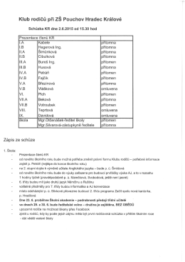 Klub rodičů při ZŠ Pouchov Hradec Králové