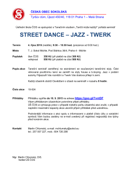 street dance – jazz - twerk
