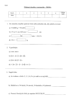 Test Matematiky č. 5