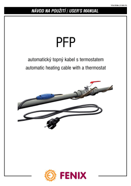 automatický topný kabel s termostatem automatic heating cable with