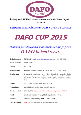 DAFO CUP 2015