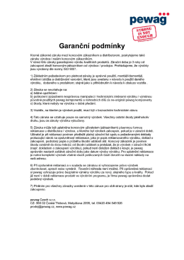 Garančn&iacute; podm&iacute;nky pro sněhov&eacute; řetězy