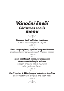 Vánoční šnečí