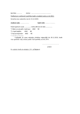 T-a-s-voda - SVJ Michle 1226