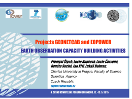 GEONETCAB and EOPOWER projects
