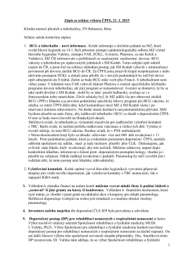23.1.2015 - Česká pneumologická a ftizeologická společnost ČLS JEP