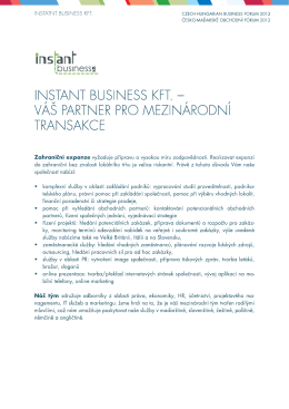 Instant Business CZ - Schaffer & Partner