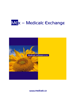 Mex Lékař Návod - Medicalc Exchange