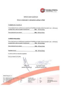 cen&iacute;k 2015 - MABA PREFA