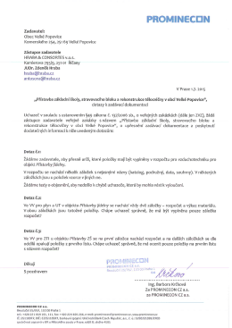 Dotaz Prominecon CZ ze dne 01.07.2015
