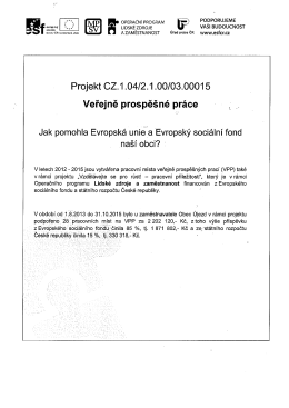 Veřejně prospěšné práce
