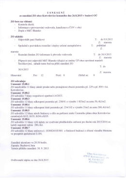 usnesení ZO 150826