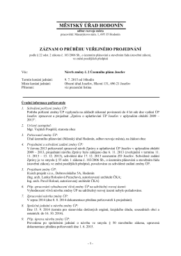 návrh změny č. 2 ÚP Josefov - Portál Územního Plánování ORP