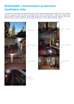 ECOFLOOR v historických prostorách Jindřišské věže
