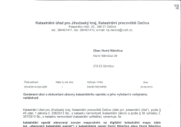Katastrální úřad pro Jihočeský kraj, Katastrální pracoviště Dačice