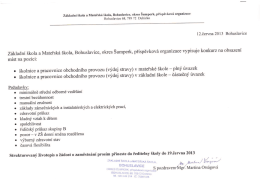 Konkurz na obsazení pracovních míst