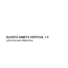 SUUNTO AMBIT3 VERTICAL 1.0