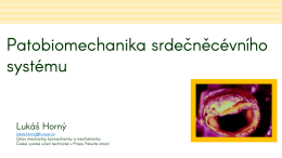 Fyziologie oběhov&eacute; soustavy - Česk&eacute; vysok&eacute; učen&iacute; technick&eacute; v Praze