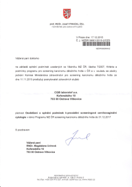 4.1.2016 - CGB laboratoř