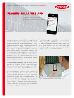 Fronius solar.web app