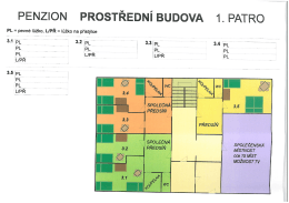 PENZION PROSTŘEDNÍ BUDOVA 1. PATRO