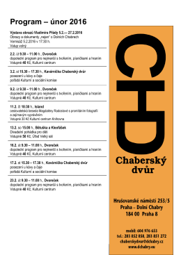 Program – únor 2016