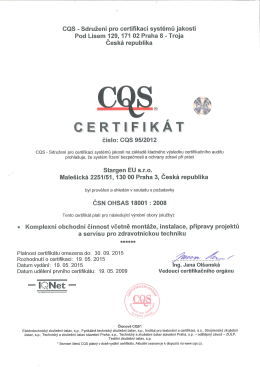 Troja Ceska republlíka Ť. Š 5/ 201 2