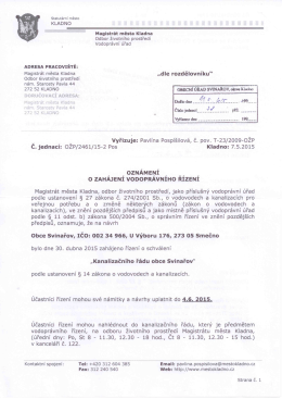 Kanalizační řád_II_vodoprávní řízení_2015