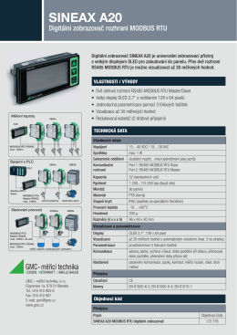 SINEAX A20 - GMC - měřicí technika, sro