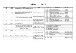 Program oslav