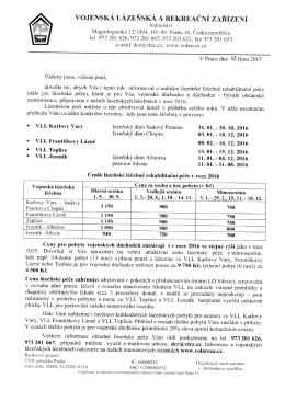 VOJENSKA LAZENSKA A REKREACNI ZARIZENI