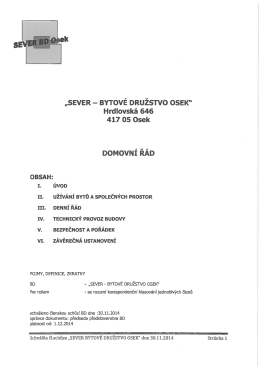 Domovn&iacute; ř&aacute;d platn&aacute; schv&aacute;len&aacute; verze