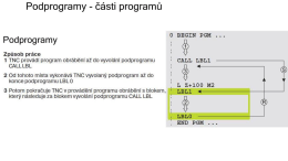 Podprogramy - části programů