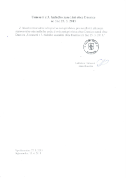 ze dne 25. 3. 2015