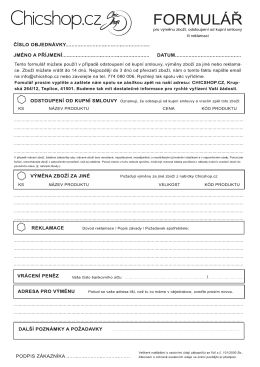 Chicshop.cz&yacute;ž) FORMUL&Aacute;Ř