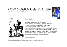 DON QUIJOTE de la Ancha