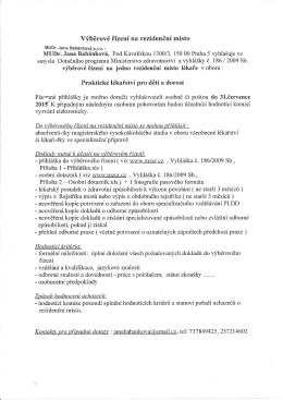 st&aacute;hnout - MUDr. Jana Bab&aacute;nkov&aacute;