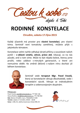 RODINNÉ KONSTELACE