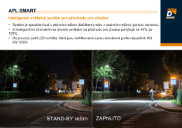 Inteligentní bezpečné a úsporné LED osvětlení přechodů pro chodce