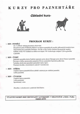 program pazneht&aacute;řsk&eacute;ho kurzu ve form&aacute;tu PDF - Paznehty