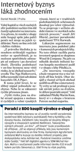 Internetov&yacute; byznys l&aacute;k&aacute; Zhodnocenim